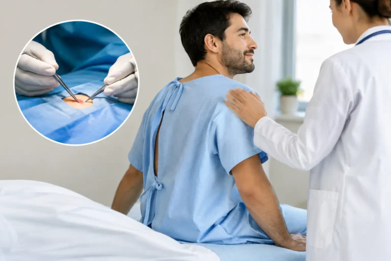 Cirugía para quiste pilonidal y recuperación